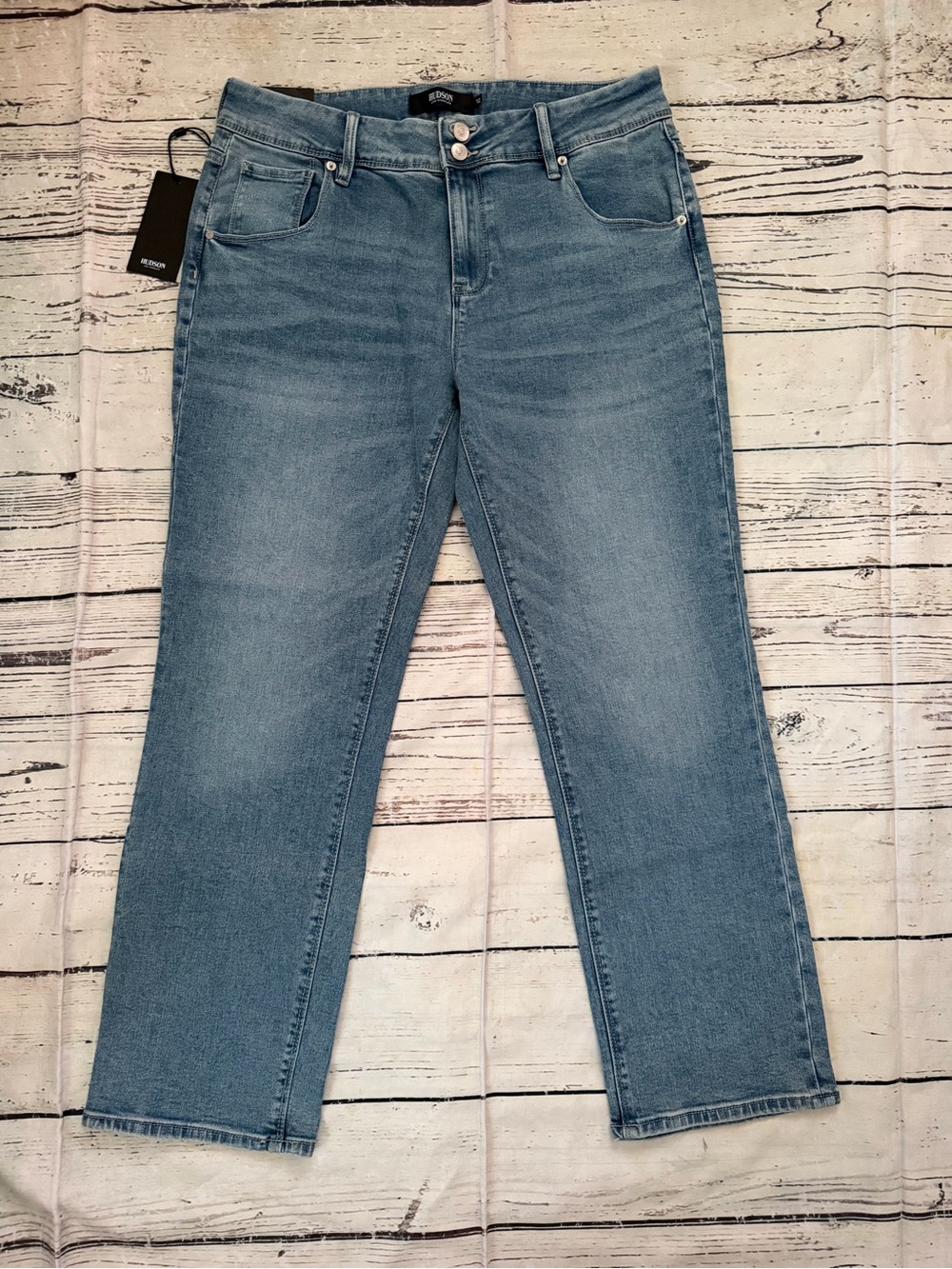 Hudson Jeans Light Blue Straight-Leg Women's Jeans